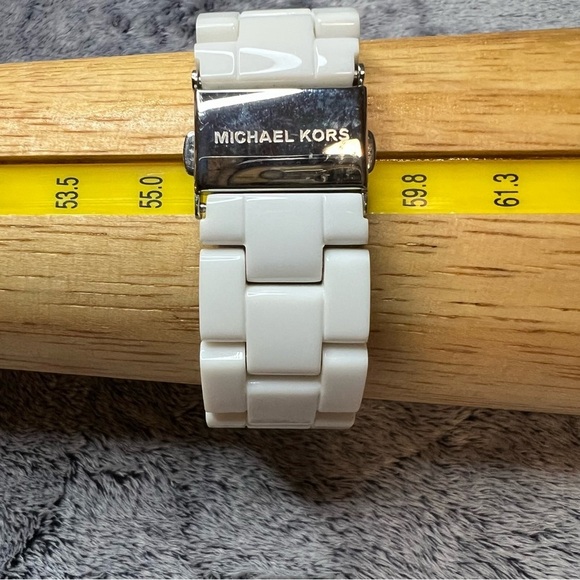 Michael Kors MK-5300 White Ceramic Chronograph Watch
